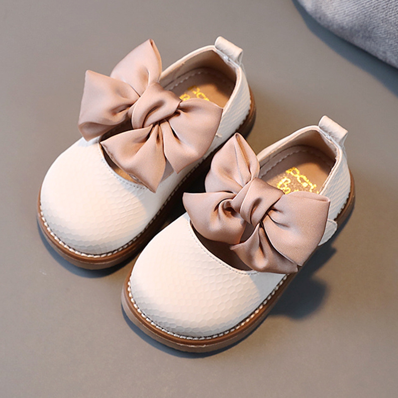13-5-18-5cm-Brand-Children-Solid-Pure-Shoes-Girls-Leather-Shoes-Lace-Bow-knot-Sweet-3