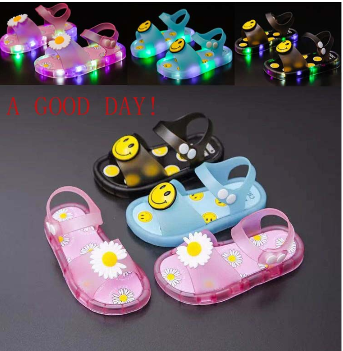 2022-NEW-Boy-Children-LED-Kids-Baby-Girl-Light-Up-Luminous-Sandals-With-Light-Slippers-Outdoor-3