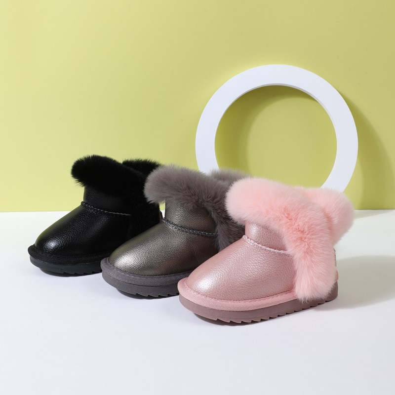 2022-New-Winter-Girls-Boots-Leather-Princess-Warm-Plush-Cotton-Kids-Shoes-Non-slip-Fashion-Toddler-1