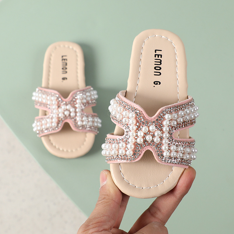 2022-Summer-New-Children-s-Slippers-Fashion-Pearl-Girls-Princess-Beach-Shoes-Casual-Kids-Sandals-Baby-5