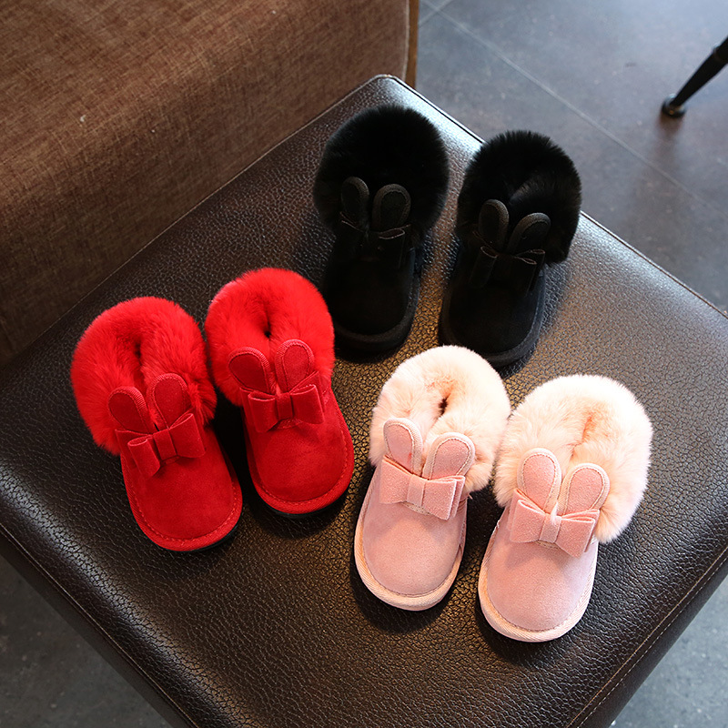 AINYFU-Baby-Girl-Snow-Boots-Children-Girl-Boot-Winter-Warm-Plush-Rabbit-Princess-Shoes-Kids-Sneaker-2