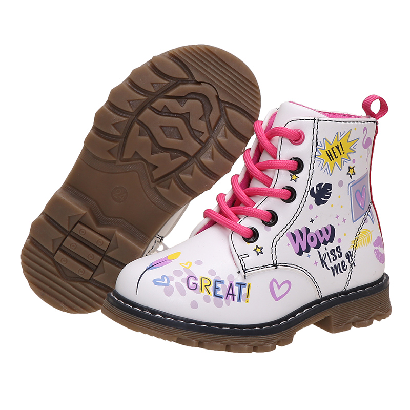 Children-S-Casual-Martin-Boots-Girls-Graffiti-Snow-Boots-Non-Slip-Hiking-Boots-Autumn-And-Winter-2