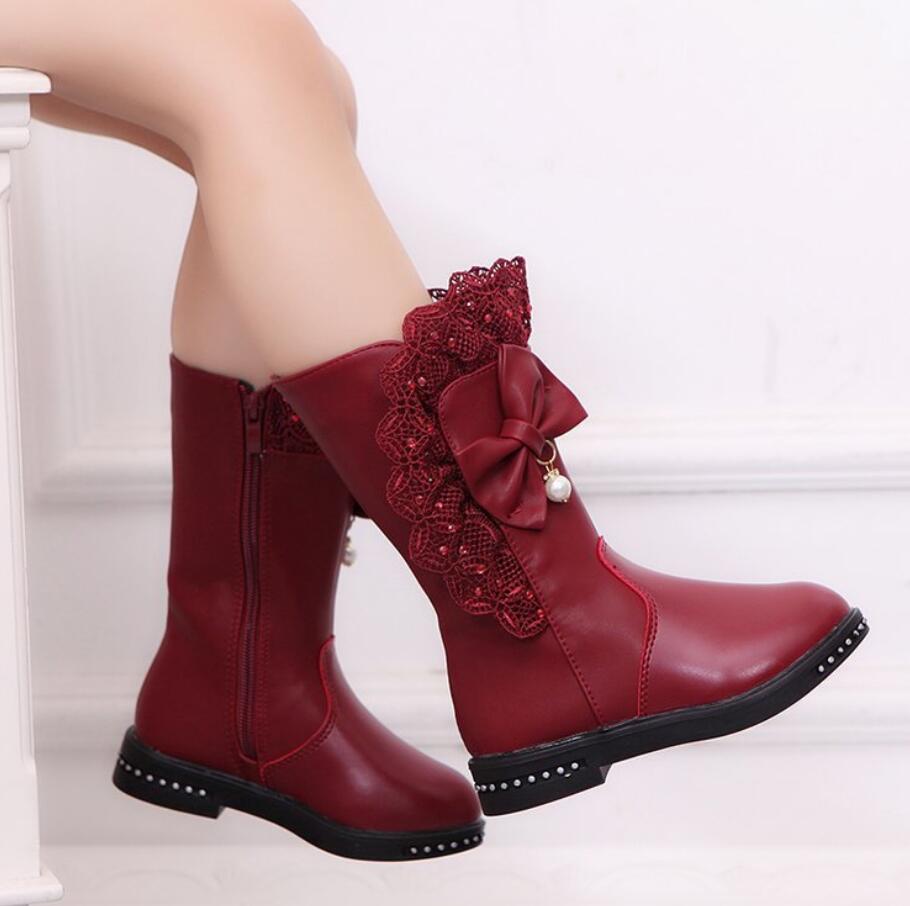 Children-S-Winter-Boots-for-Girls-Rhinestone-Flower-Fashion-Plush-Long-Boots-Princess-Flats-Dress-Shoes-1
