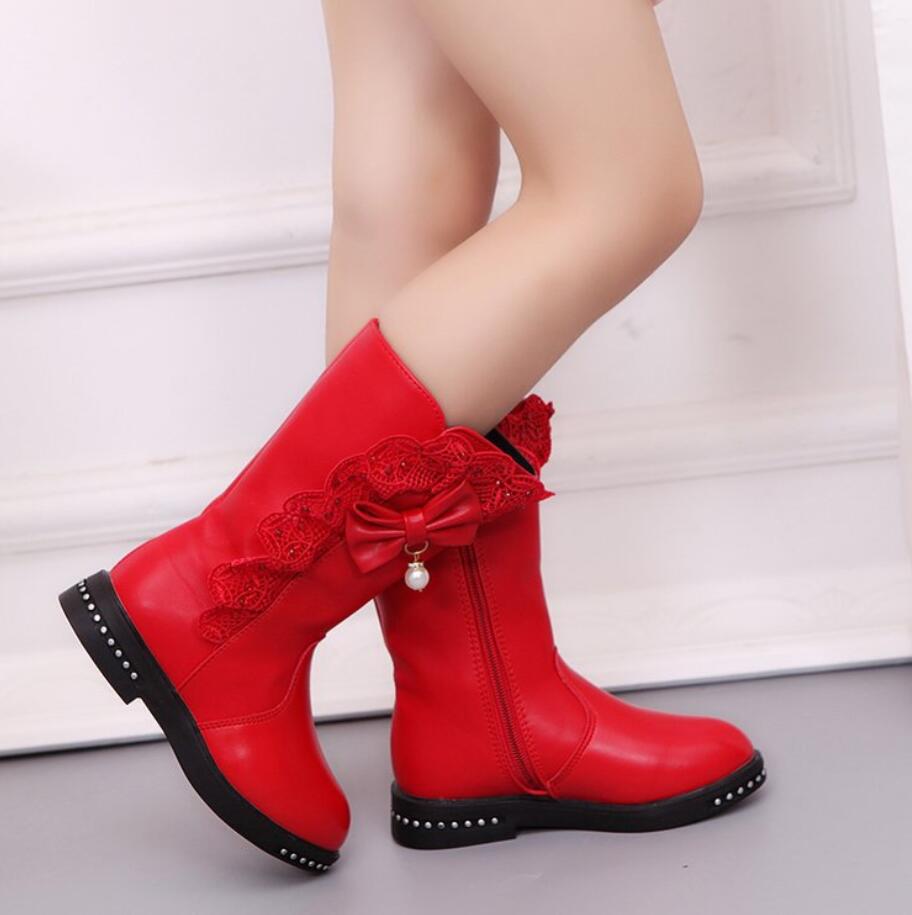 Children-S-Winter-Boots-for-Girls-Rhinestone-Flower-Fashion-Plush-Long-Boots-Princess-Flats-Dress-Shoes-3