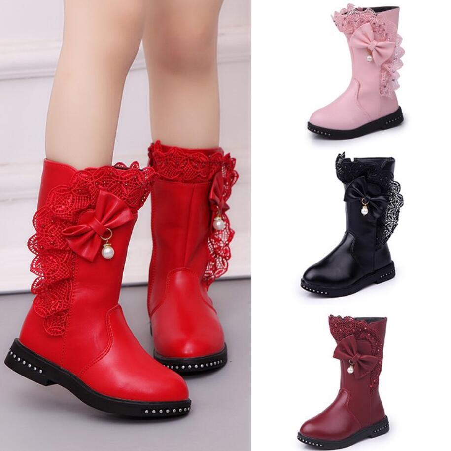 Children-S-Winter-Boots-for-Girls-Rhinestone-Flower-Fashion-Plush-Long-Boots-Princess-Flats-Dress-Shoes-4