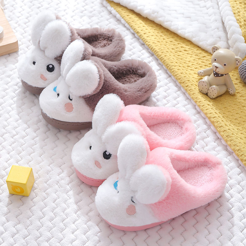 Children-s-Furry-Slippers-for-Boys-and-Girls-Indoor-Home-Soft-Bottom-Non-slip-Cute-Cartoon-1