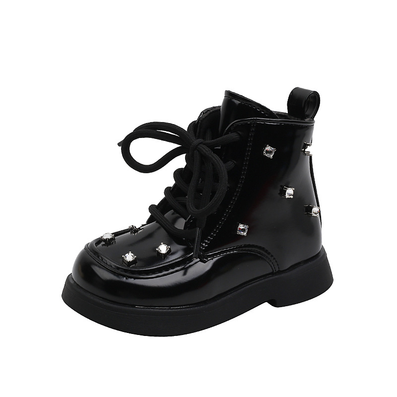 Children-s-Martin-Boots-Autumn-Winter-New-Girls-Black-Single-Boots-Patent-Leather-Soft-Short-Boots-5