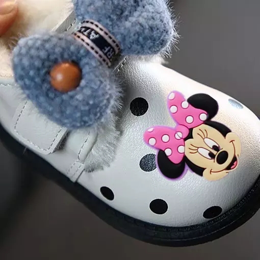 Disney-children-s-cartoon-Minnie-non-slip-soft-bottom-thick-warm-short-boots-cotton-shoes-baby-3