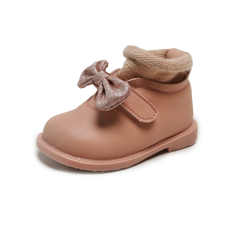 Fashion-Children-s-Flat-Toddler-Shoes-Baby-Girls-Martin-Boots-Cute-Bow-knot-Kids-Princess-Pink-4