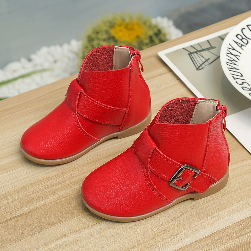 Fashion-Girls-Shoes-Spring-Aurumn-Children-Kids-Shoes-Princess-White-Black-Red-Baby-Girl-Boots-2
