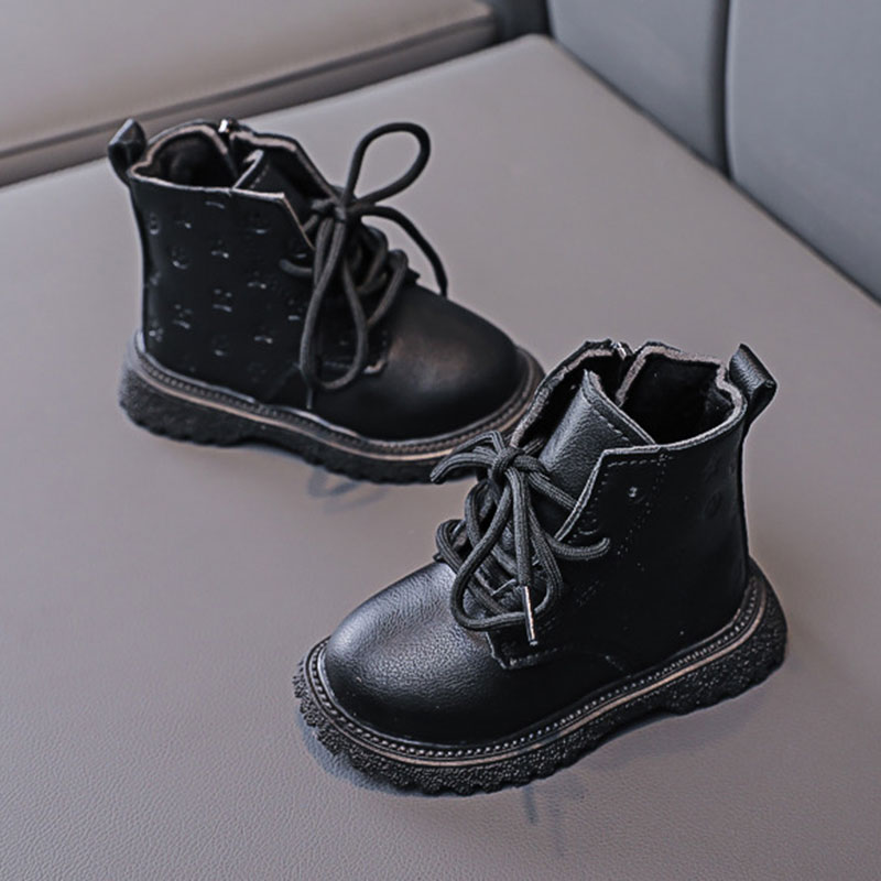 Fashion-Print-Children-Boots-Winter-Plush-Ankle-boots-Warm-Soft-Bottom-Leather-Shoes-for-Toddler-Baby-1