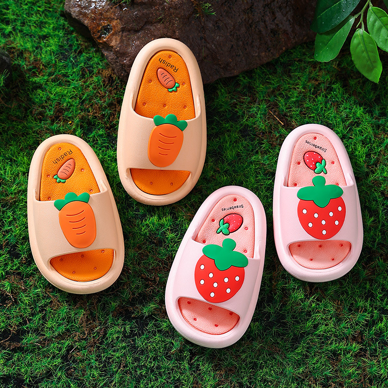 Girls-Cute-Slippers-Kids-Fruit-Strawberry-Home-Slippers-Non-Slip-Indoor-Bathroom-Parents-And-Children-Shoes-2