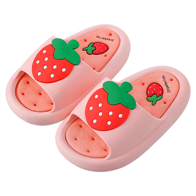 Girls-Cute-Slippers-Kids-Fruit-Strawberry-Home-Slippers-Non-Slip-Indoor-Bathroom-Parents-And-Children-Shoes-4