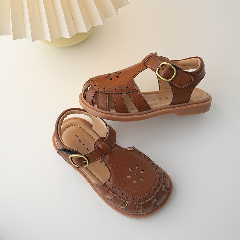 Girls-Half-Sandals-Spring-Summer-British-Style-Retro-Girls-Shoes-Hollow-Out-Kids-Flat-Shoes-Vintage-2