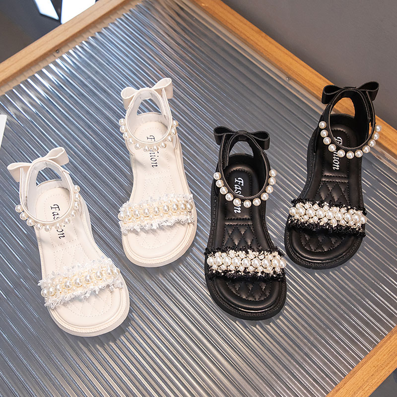 Girls-Sandals-2022-Summer-New-Kids-Fashion-Soft-Sole-Casual-Pearls-Princess-Sweet-Party-Shoes-Children-2