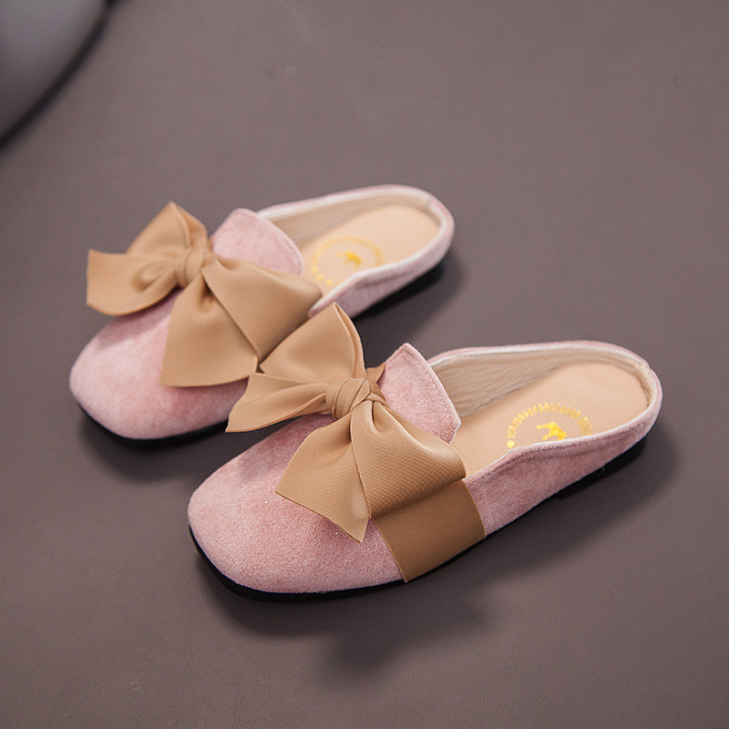 Girls-Sandals-Summer-Kids-Fashion-Princess-Korean-Style-Non-slip-Solid-Beige-with-Bow-Cute-Slippers-1