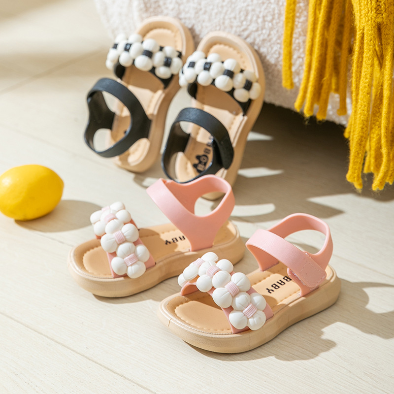 Kids-Casual-Cute-Sandals-Summer-2022-Flowers-Pattern-Non-slip-Princess-Shoes-Little-Girls-Sandals-Soft-2