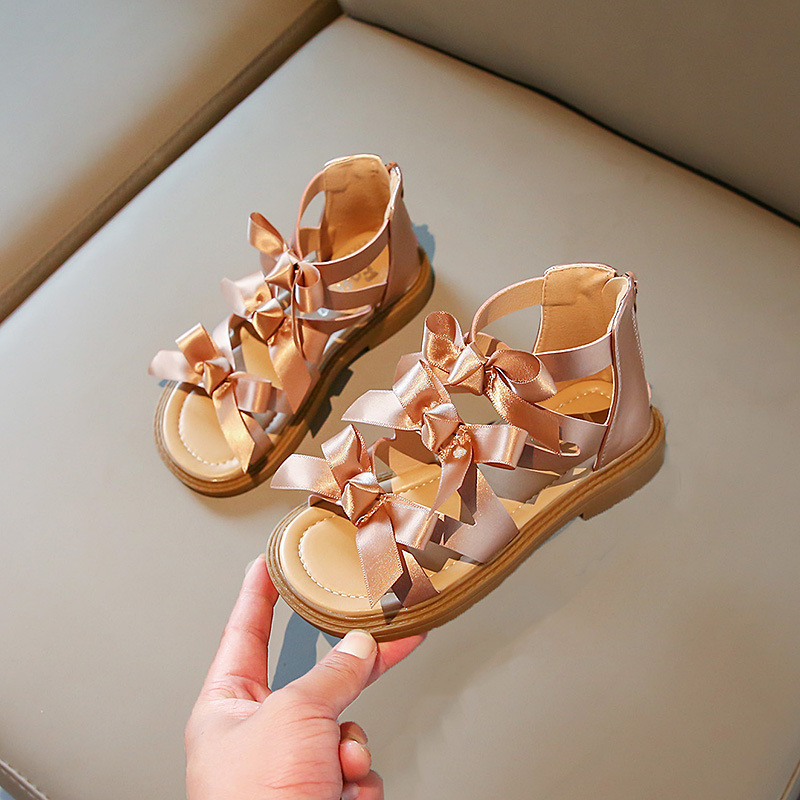 Kids-Fashion-Korean-Style-Bow-Roman-Shoes-2022-Summer-New-PU-Girl-Sweet-Sandals-Children-s-3