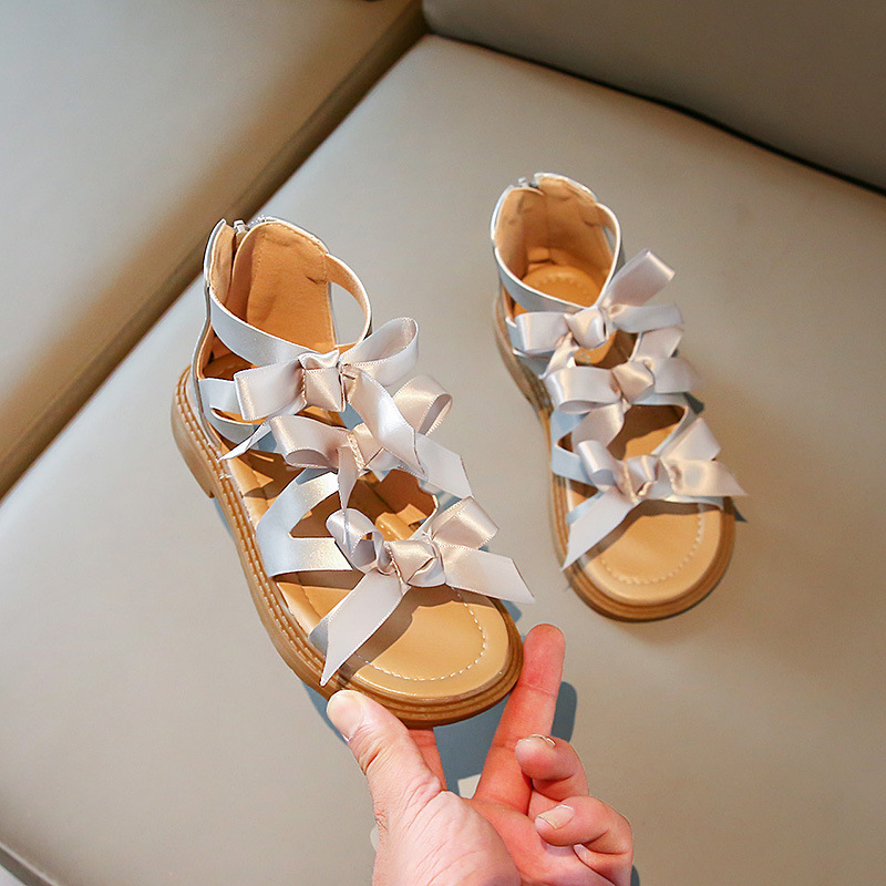 Kids-Fashion-Korean-Style-Bow-Roman-Shoes-2022-Summer-New-PU-Girl-Sweet-Sandals-Children-s-4