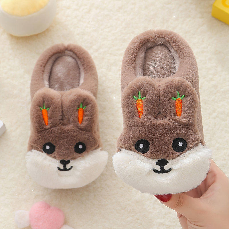 New-Autumn-And-Winter-Children-s-Cotton-Slippers-Cartoon-Cute-Home-Warm-Non-slip-Baby-Fur-4