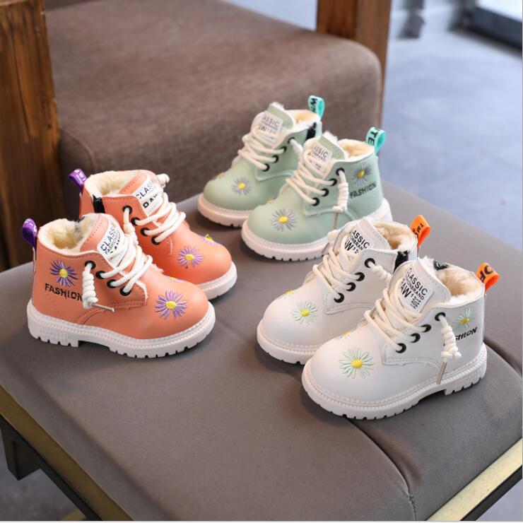 New-Children-Shoes-Baby-Girls-Boots-Boys-Student-PU-Leather-Casual-Lace-Up-Ankle-Boots-Kids-2