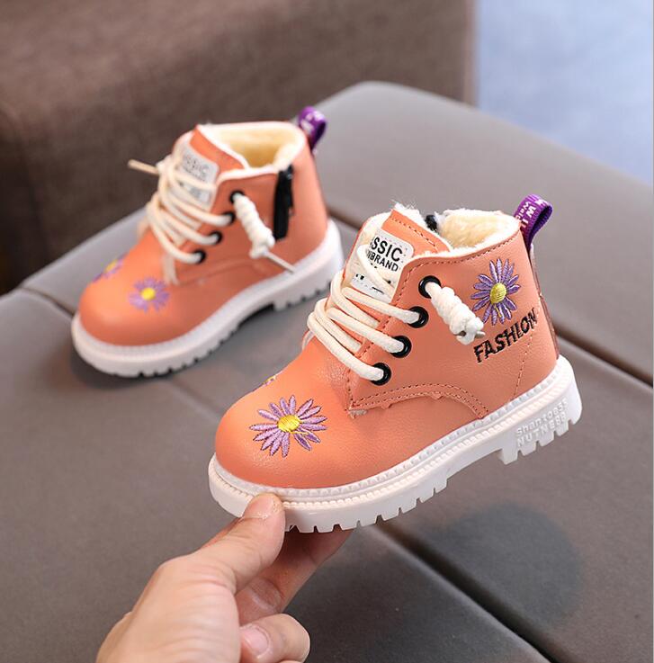 New-Children-Shoes-Baby-Girls-Boots-Boys-Student-PU-Leather-Casual-Lace-Up-Ankle-Boots-Kids-3