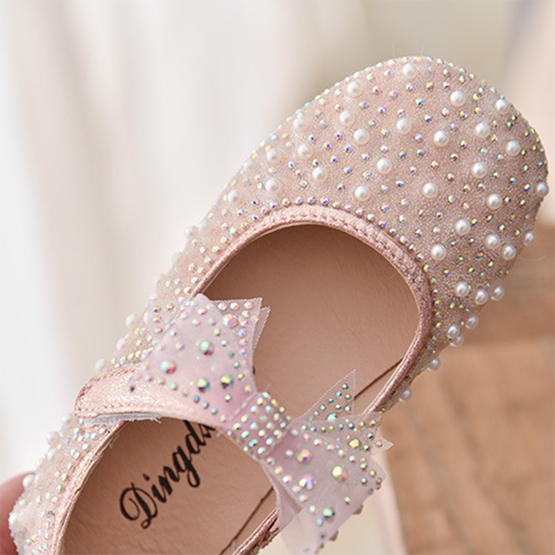 New-Girls-Single-Princess-Shoes-Pearl-Shallow-Children-s-Flat-Shose-Kid-Baby-Bowknot-Shoes-2022-2