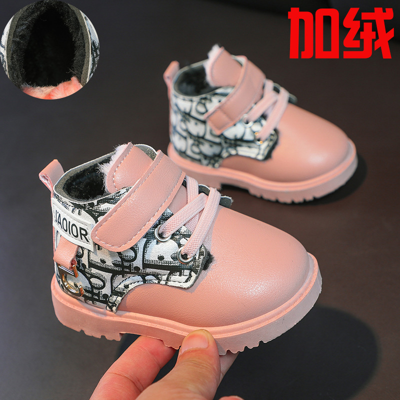 New-Winter-Kids-Girls-Boots-Platform-Shoes-Casual-Chelsea-Boots-Baby-Boy-Toddler-Shoes-Cotton-Snow-3