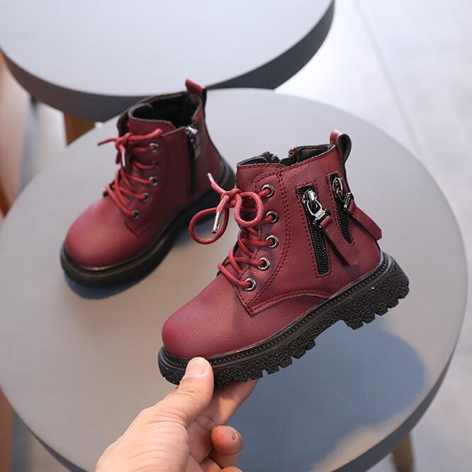 Patent-Ieather-Kids-Boots-Winter-Children-Fashion-Ankle-Boots-Baby-British-Shoes-For-Girls-Boys-Boots-10