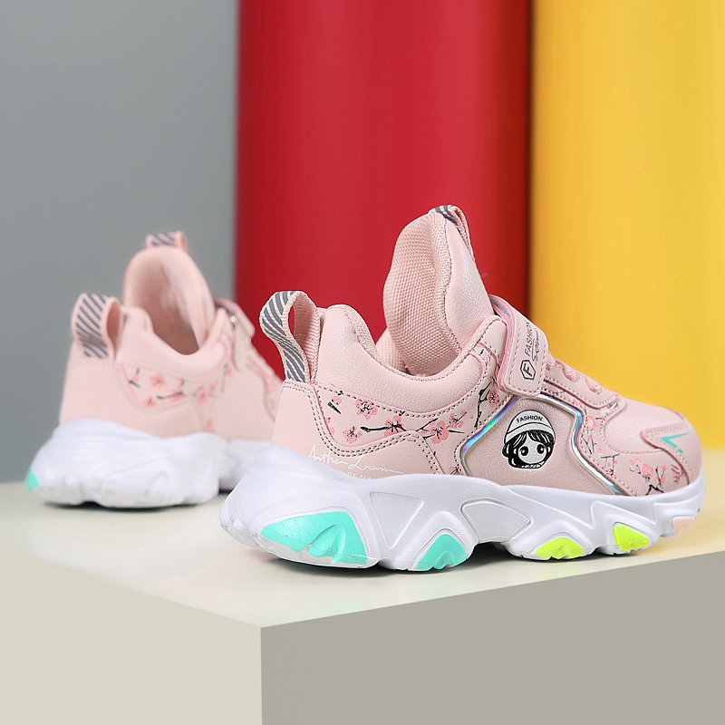 Pink-Platform-Shoes-for-Girls-Sneakers-Kids-Tennis-Shoes-Cute-Print-Chunky-Children-Running-Casual-Sports-4