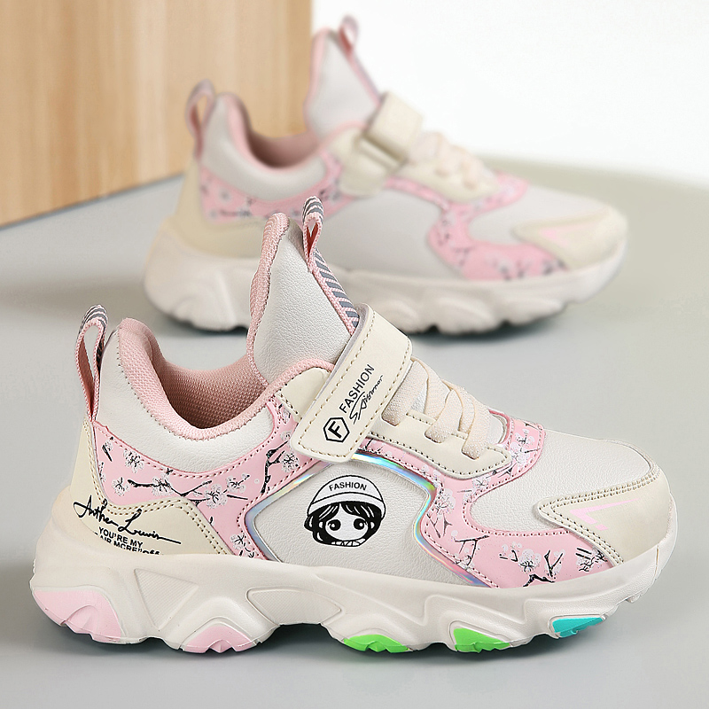 Pink-Platform-Shoes-for-Girls-Sneakers-Kids-Tennis-Shoes-Cute-Print-Chunky-Children-Running-Casual-Sports-5