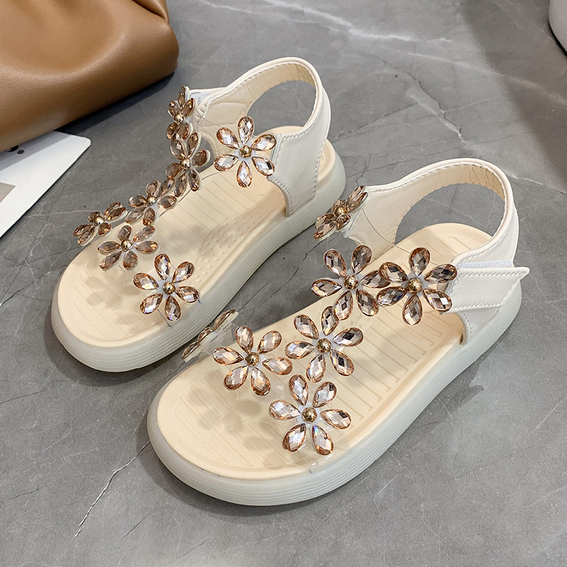 Princess-Rhinestone-Kids-Girls-Fashion-Sandals-Summer-2022-New-Chic-Soft-Casual-Shoes-Hook-Loop-Children-2