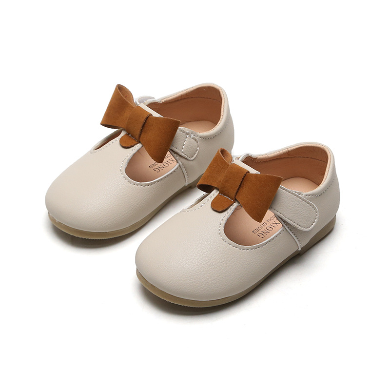 Princess-Toddlers-Girls-Leather-Shoes-T-strap-With-Bow-knot-Kids-Flats-Cut-outs-Dress-Shoes-1
