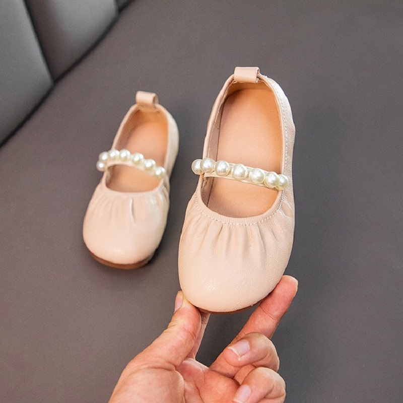 Spring-Children-Girls-Flat-Pearl-PU-Leather-Shoes-Kids-Baby-Princess-Shoes-1