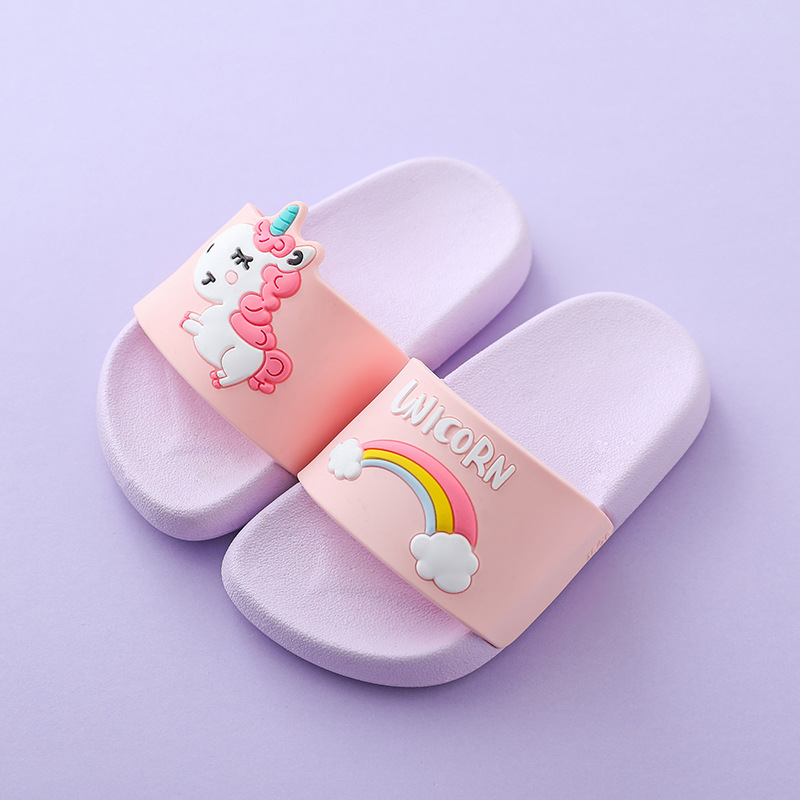 Suihyung-Rainbow-Unicorn-Slippers-For-Boy-Girls-New-Summer-Kids-Beach-Shoes-Baby-Toddler-Soft-Indoor-2