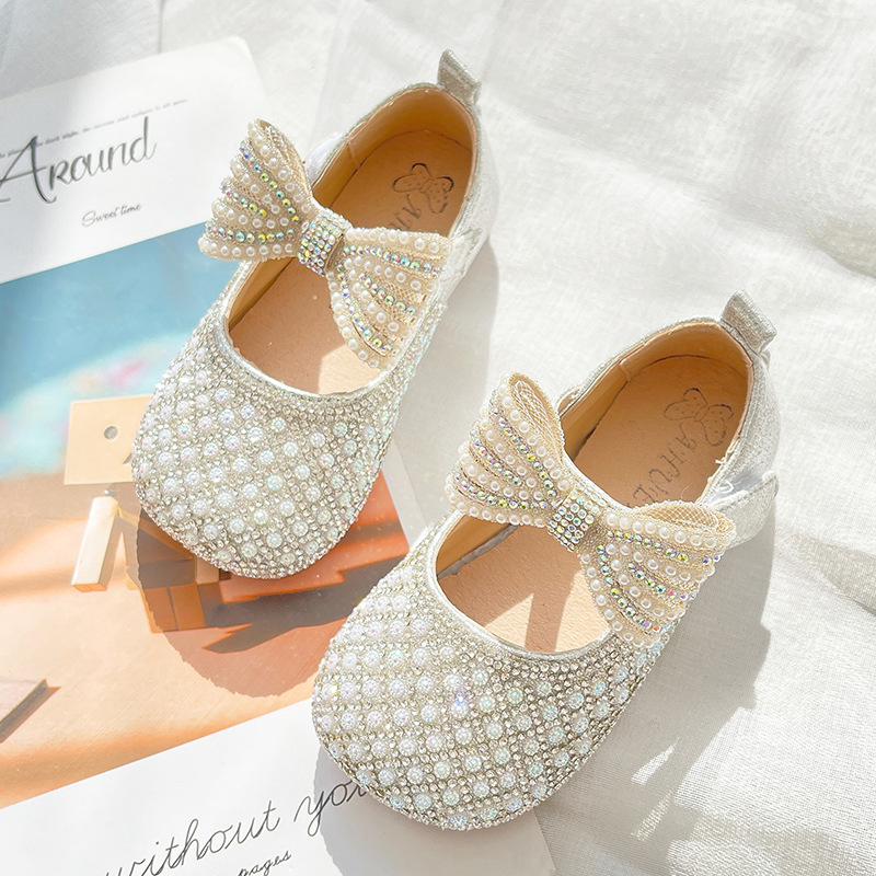 Sweet-Princess-Shoes-Summer-2022-New-Watercolor-Diamond-Children-s-Fashion-PU-Girl-Soft-Bottom-Single-3