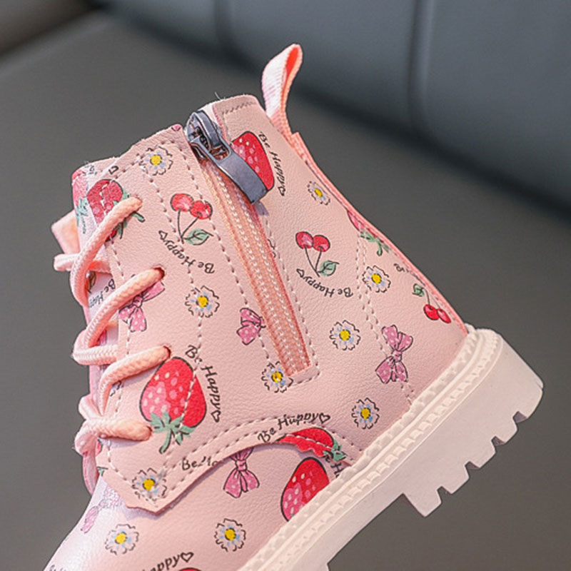 Sweet-Strawberry-Print-Girls-Boots-Winter-Warm-Plush-Ankle-Boots-Rubber-Waterproof-Snow-Boots-British-Baby-3