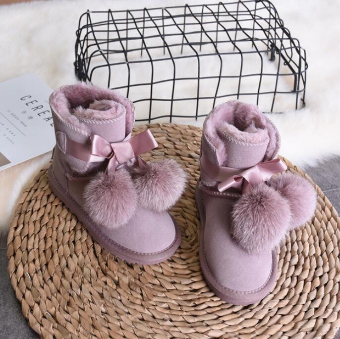 Winter-Kids-Fashion-snow-boots-thick-Genuine-Leather-warm-plush-soft-bottom-baby-girls-boots-winter-4