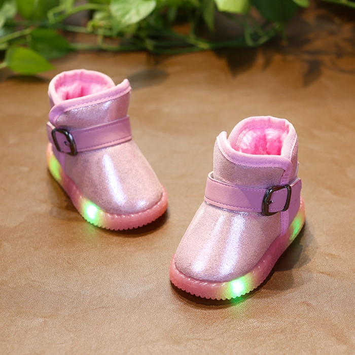 Winter-kids-girls-shoes-boots-warm-plush-snow-boots-flat-heels-children-girl-led-light-shoes-1