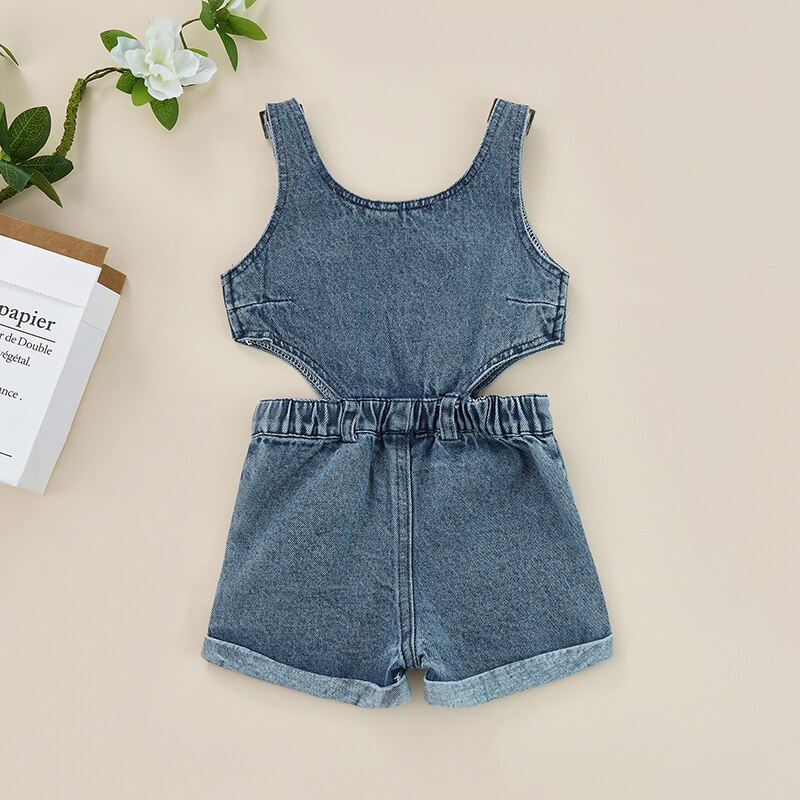 0-4Y-Kids-Denim-Playsuits-Baby-Girls-Summer-Clothing-Solid-Color-Sleeveless-Hollow-Out-Short-Romper-1
