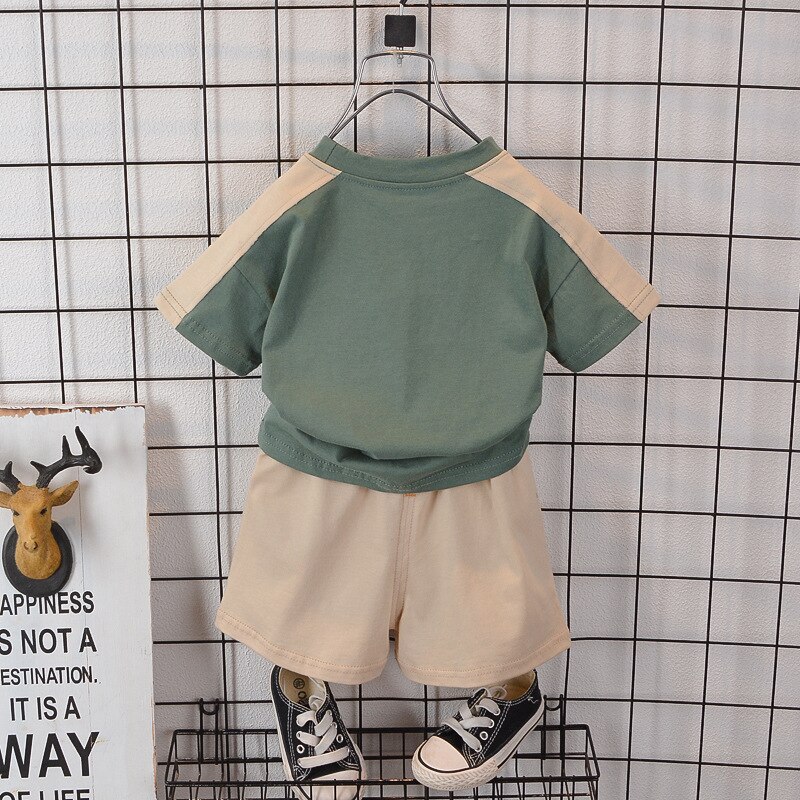 0-5-Years-Old-Boy-Simple-Korean-Fashion-T-Shirt-Baby-Summer-Cotton-Shorts-Suit-3