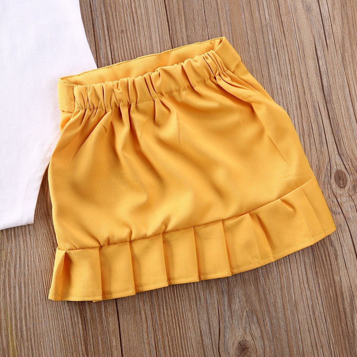 0-5Y-Fashion-Toddler-Kids-Baby-Girls-Clothes-Sets-Solid-Sleeveless-Bodysuit-Tops-Yellow-Pleated-Skirts-4