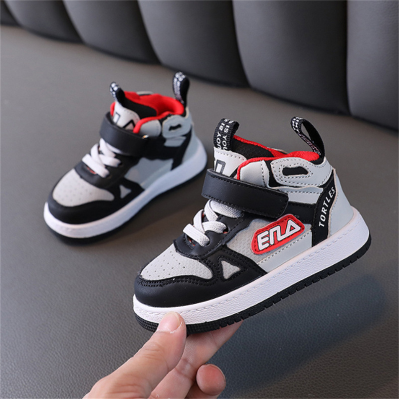 2022-New-Autumn-Baby-First-Walkers-High-help-Leather-Toddler-Kids-Sneakers-Outdoor-Tennis-Fashion-Little-2