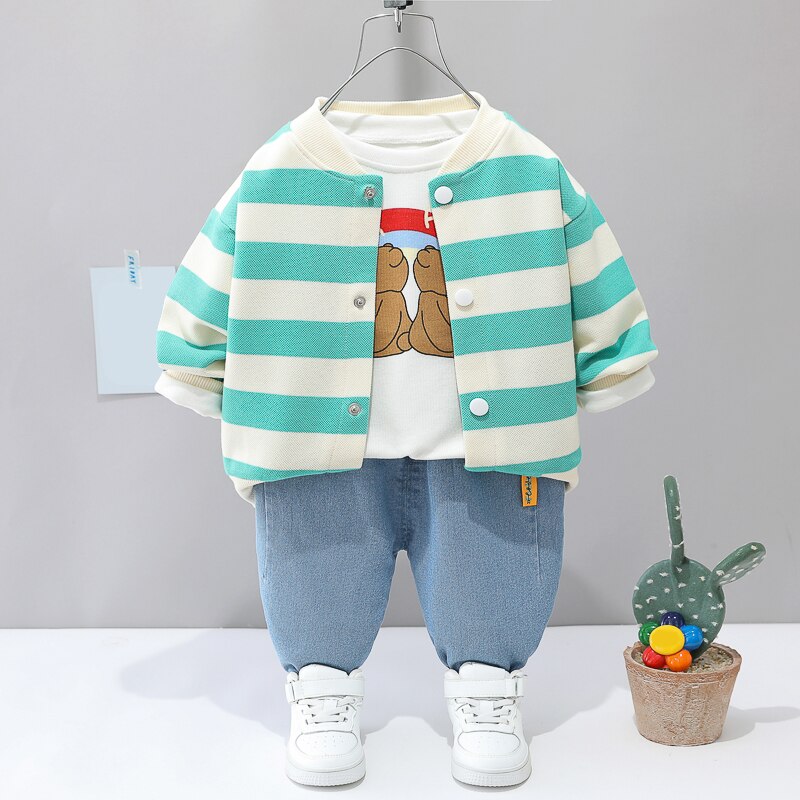 2022-Spring-Infant-Outfits-Children-Clothes-Baby-Boys-Girls-Clothing-Sets-Kids-Newborn-Stripe-Coats-T-3