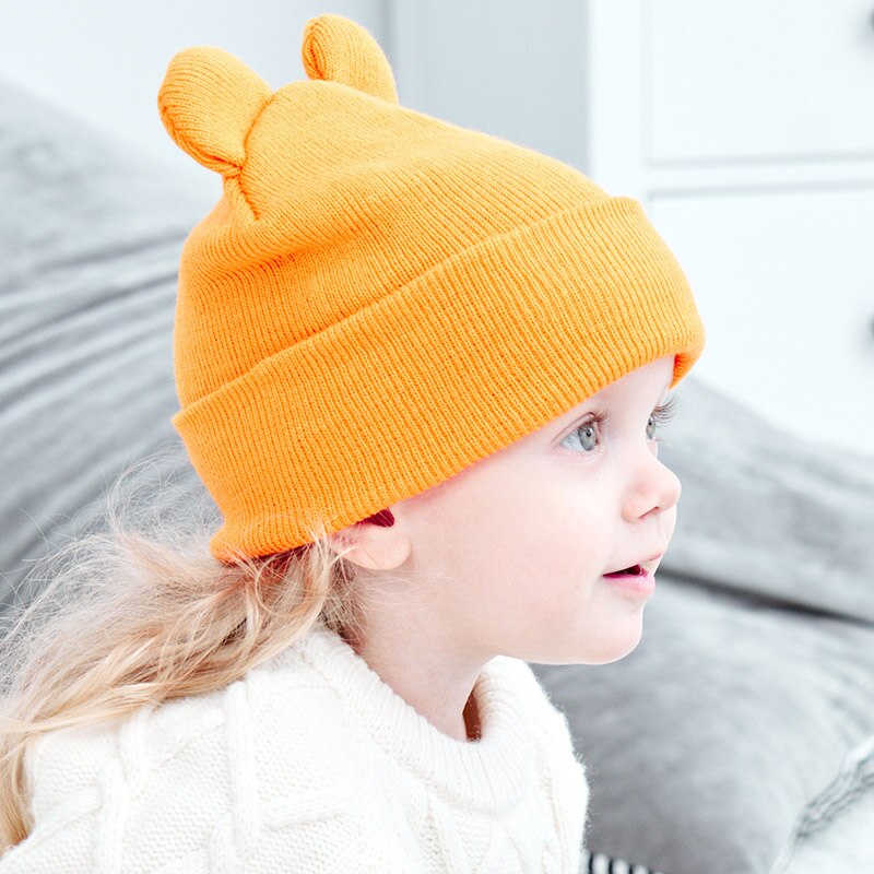 Autumn-Winter-Baby-Hat-With-Ear-Warm-Knitted-Kids-Girl-Boy-Beanie-Cap-Solid-Color-Crochet-2