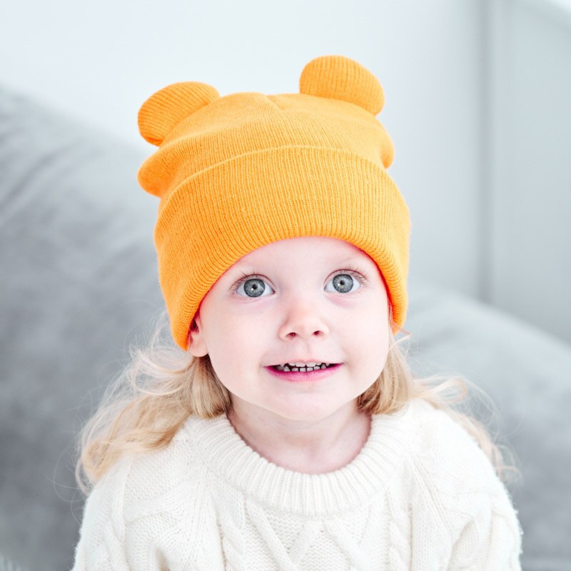 Autumn-Winter-Baby-Hat-With-Ear-Warm-Knitted-Kids-Girl-Boy-Beanie-Cap-Solid-Color-Crochet-3