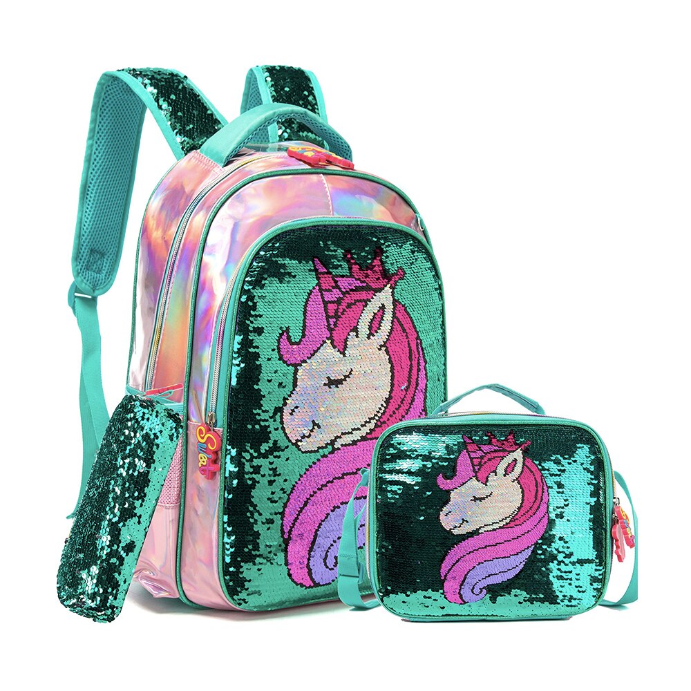 BIKAB-Unicorn-School-Bag-Double-Sided-Sequin-Backpack-Set-Lightweight-Kawaii-Backpack-Girl-Backpack-School-Supplies-1