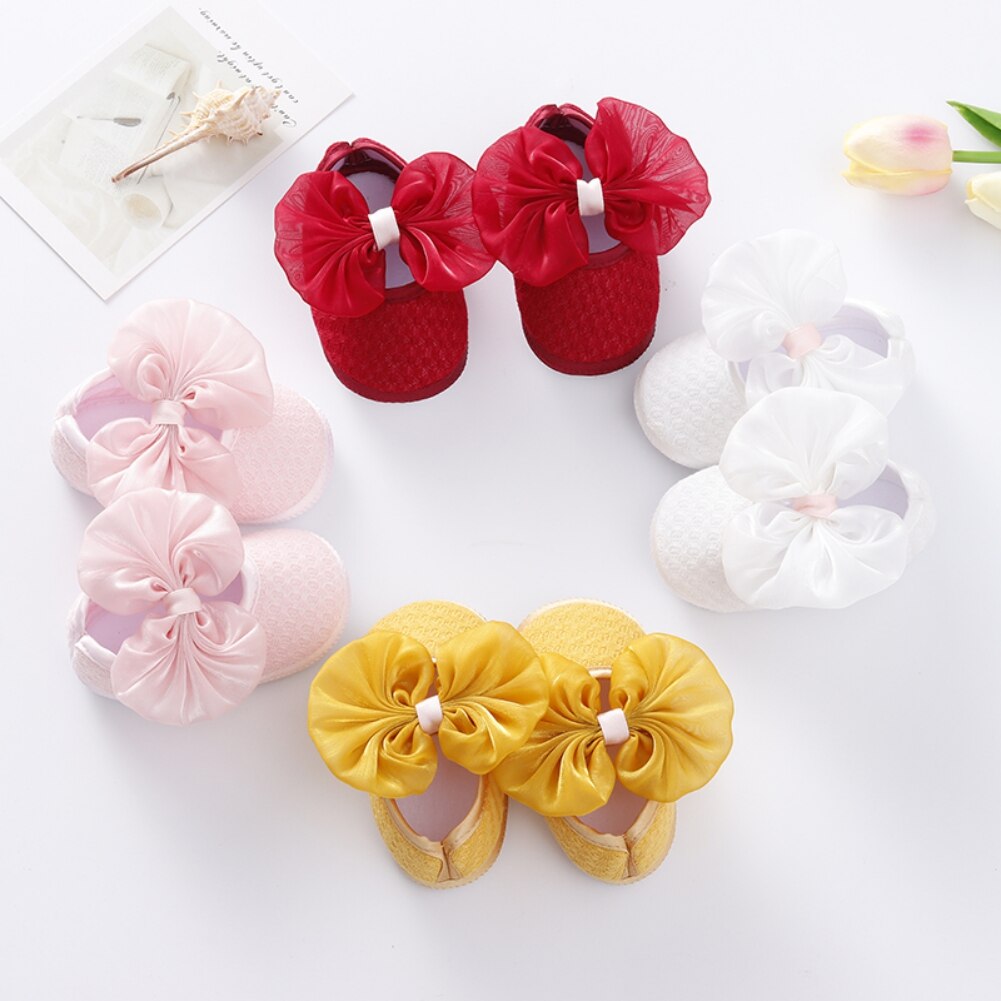 Baby-Girl-Shoe-Headbands-Set-Cute-Bowknot-Newborn-Baby-Shoes-For-Girls-Anti-slip-Floor-Prewalkers-1