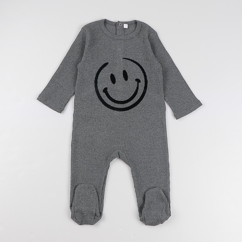 Baby-romper-kids-clothes-long-sleeves-ribbed-pajamas-baby-overalls-flocking-smile-boy-girls-clothes-footies-2
