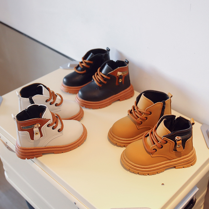 Children-British-Style-tide-Boots-for-Boys-2022-Spring-and-Autumn-New-Fashion-Girls-Leather-Boots-1
